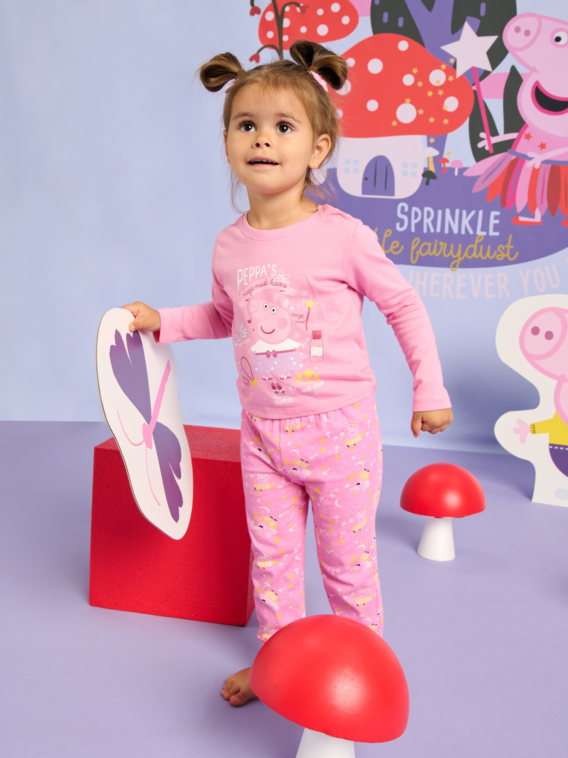 Sinsay - Pijama Din Două Piese Peppa Pig - Roz