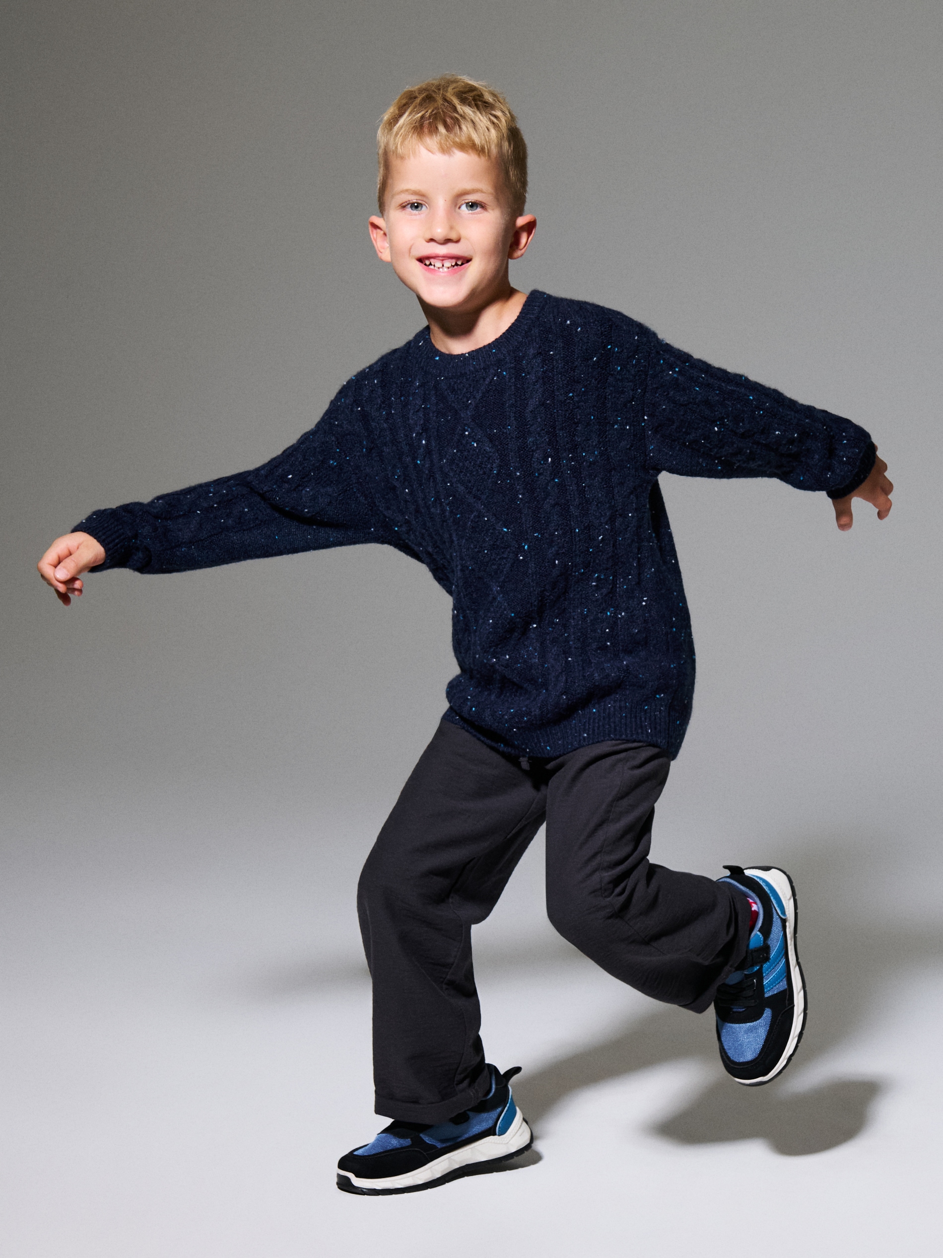 Sinsay - Πουλόβερ με διακοσμητικό πλέξιμο - ναυτικο μπλε φωτογραφία