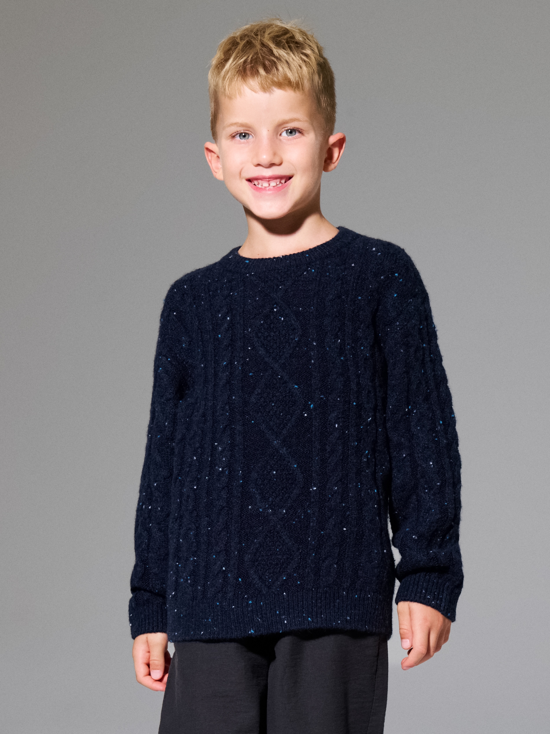 Sinsay - Πουλόβερ με διακοσμητικό πλέξιμο - ναυτικο μπλε φωτογραφία