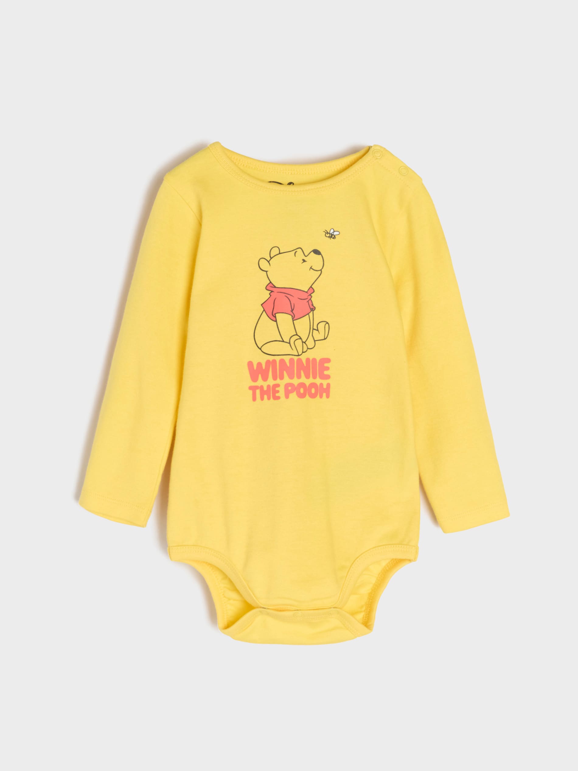 Sinsay - Set De 2 Body-uri Winnie The Pooh - Crem