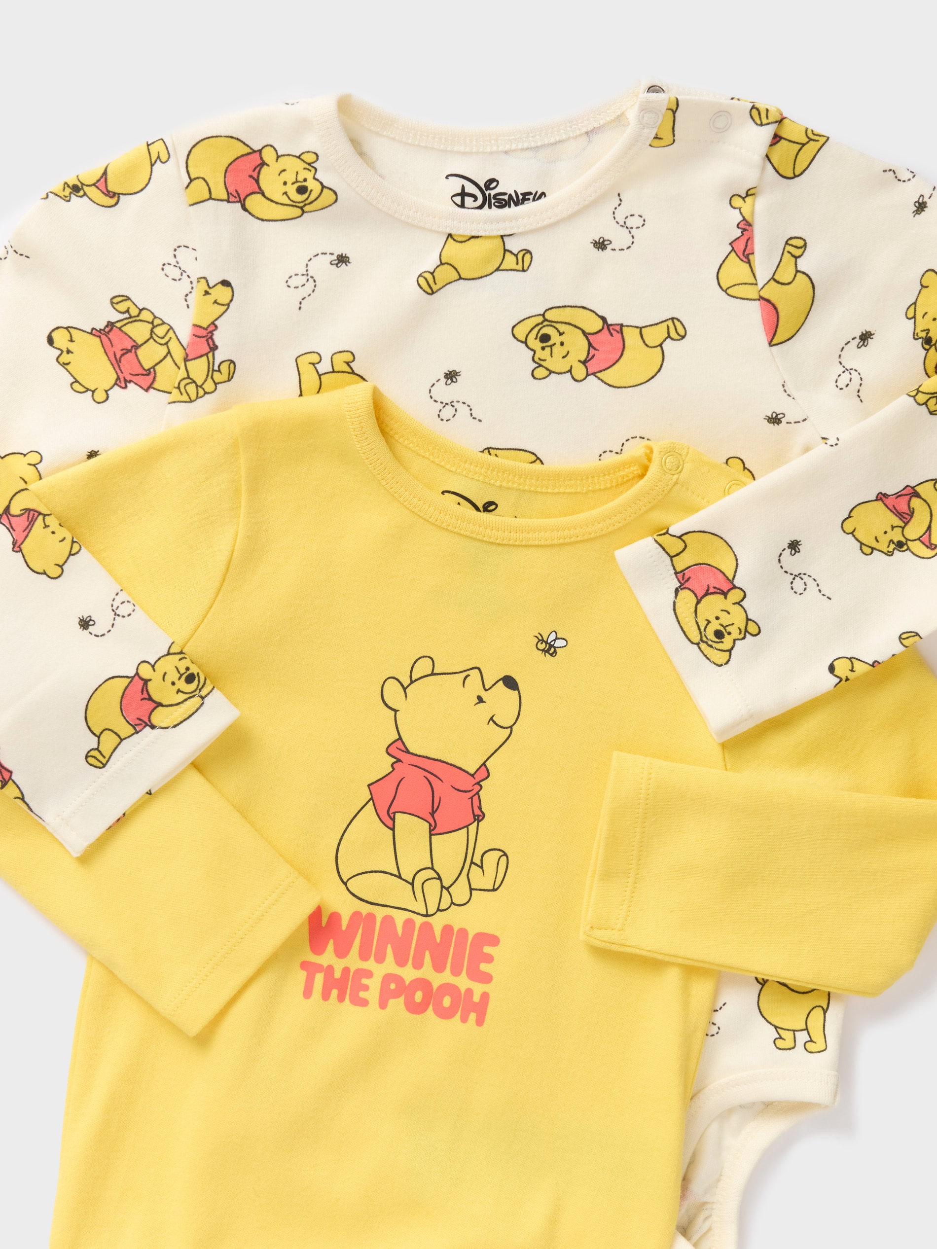 Sinsay - Set De 2 Body-uri Winnie The Pooh - Crem