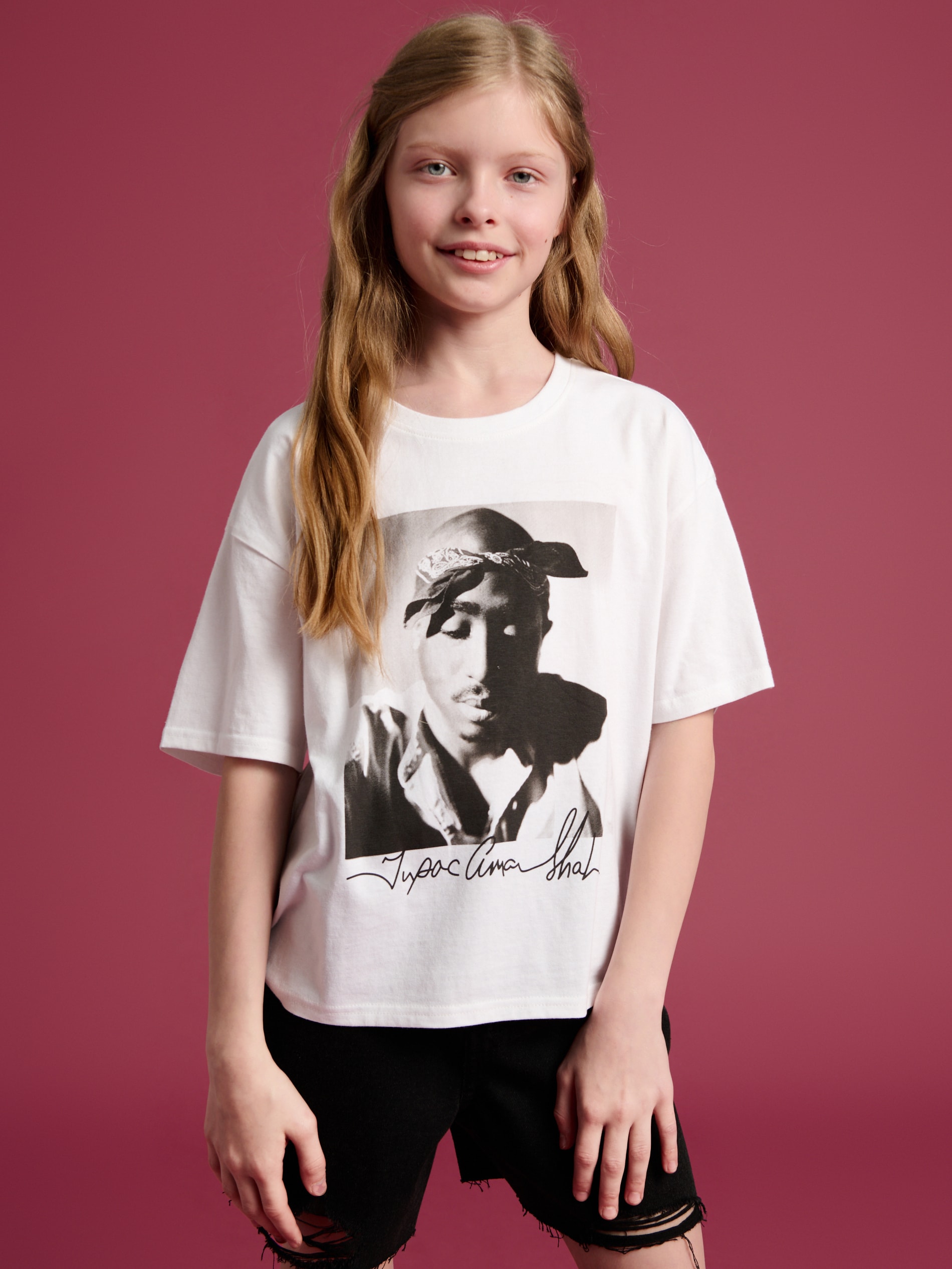 Sinsay - Tricou 2Pac - Alb