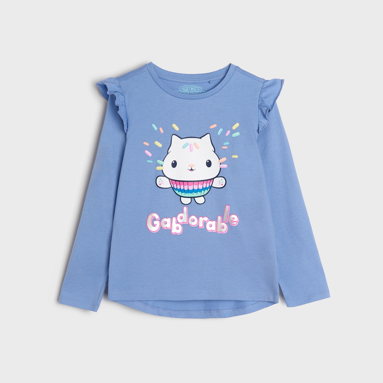 E-shop Sinsay - Tričko s dlhými rukávmi Gabby's Dollhouse - Modrá