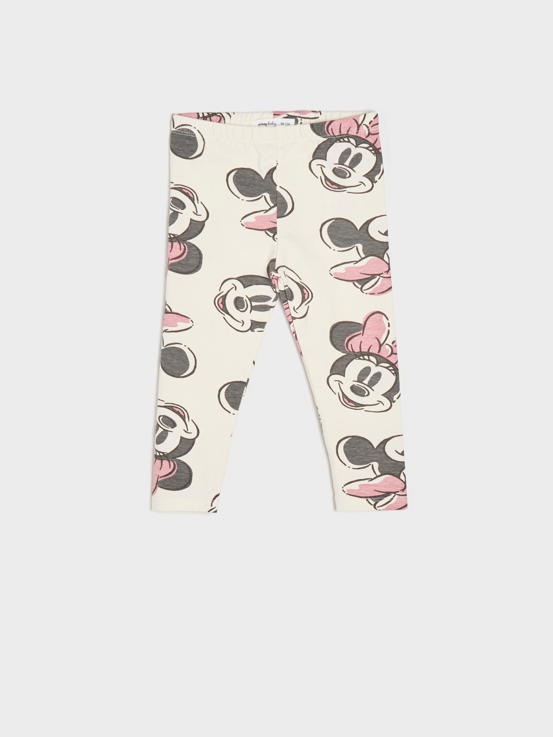 Sinsay - Set De 2 Perechi De Colanți Minnie Mouse - Crem