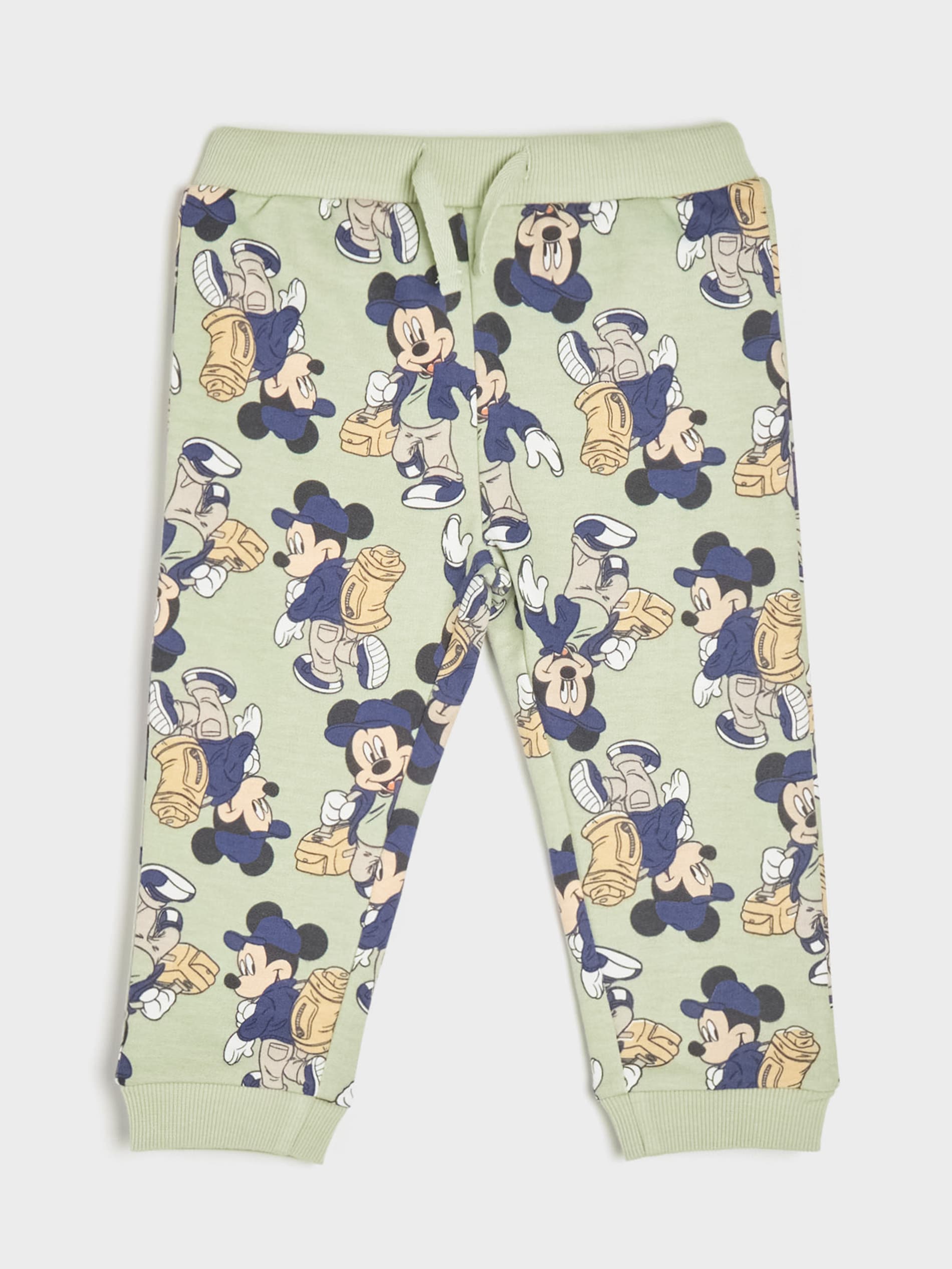 Sinsay - Set De 2 Perechi De Pantaloni Sport Mouse Mickey - Verde-oliv Deschis