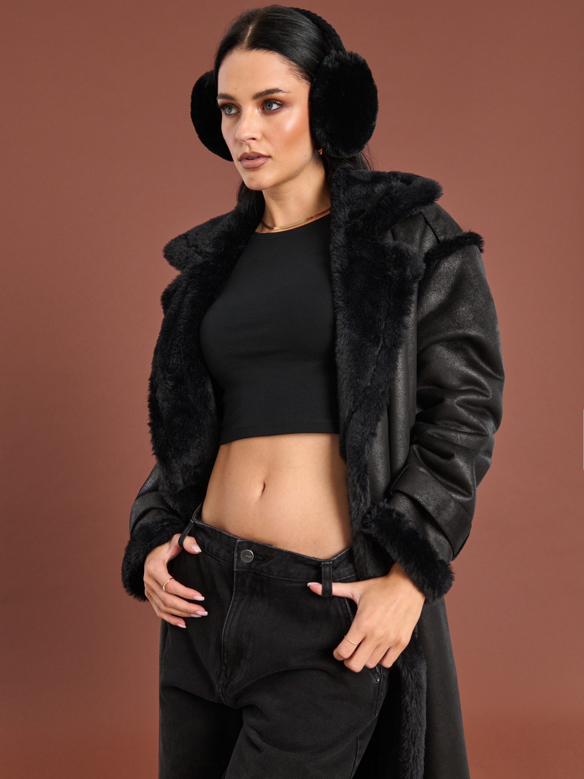 Sinsay - Παλτό - μαυρο φωτογραφία