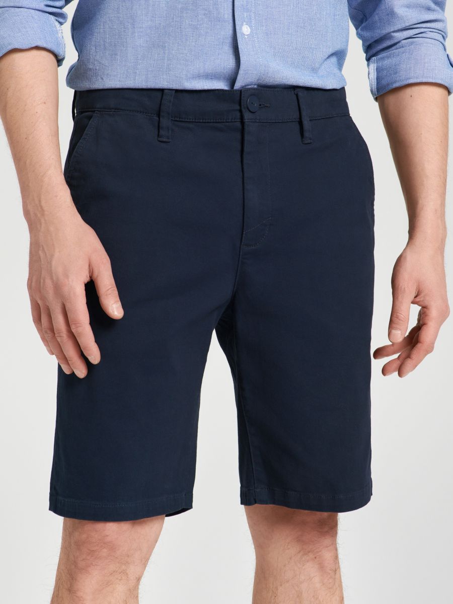 Kratke hlače chino - mornarica - SINSAY