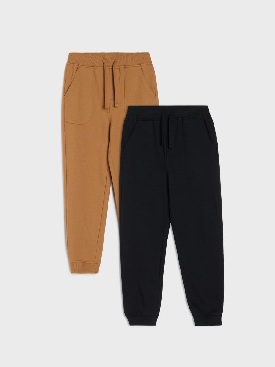 Jogger -dressipüksid, 2 paari - kuldpruun - SINSAY