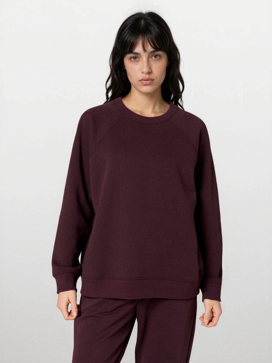 Felpa girocollo - carminio - SINSAY