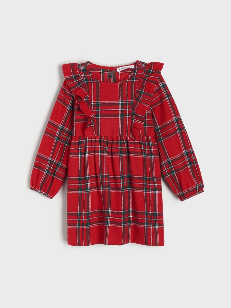 Vestito a quadri rosso new arrivals