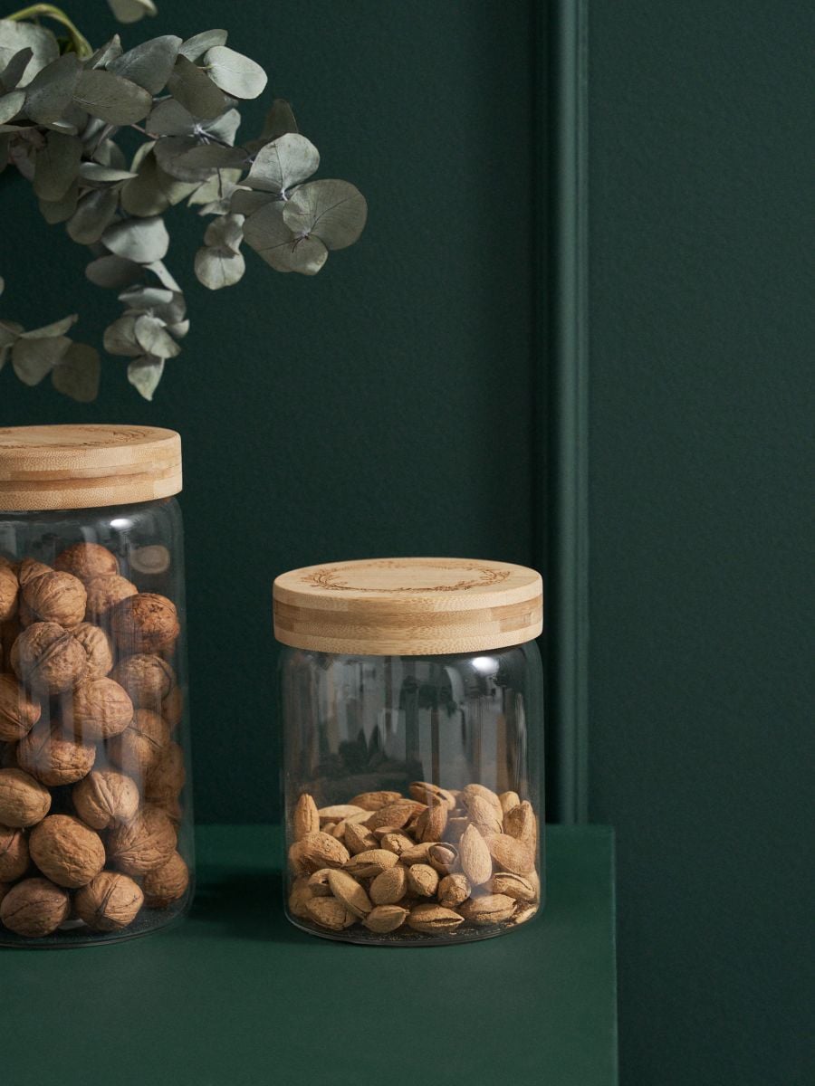 Posoda za shranjevanje s pokrovom - bež - SINSAY