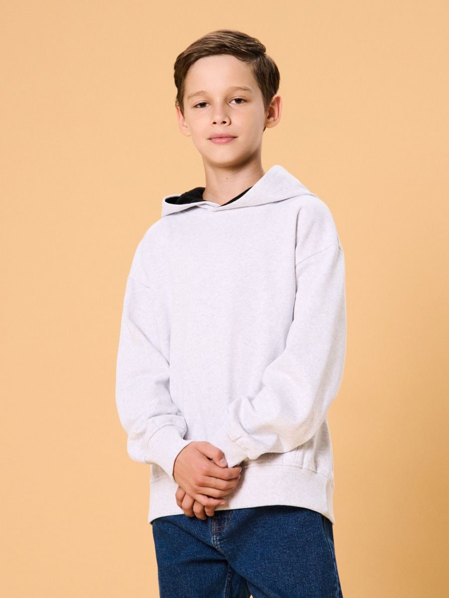 Mikina s kapucí - šedá - SINSAY