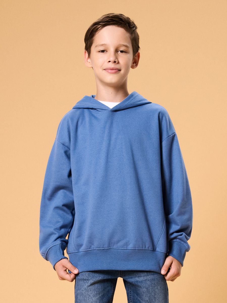 Bluza hoodie ze ściągaczami - green spruce - SINSAY