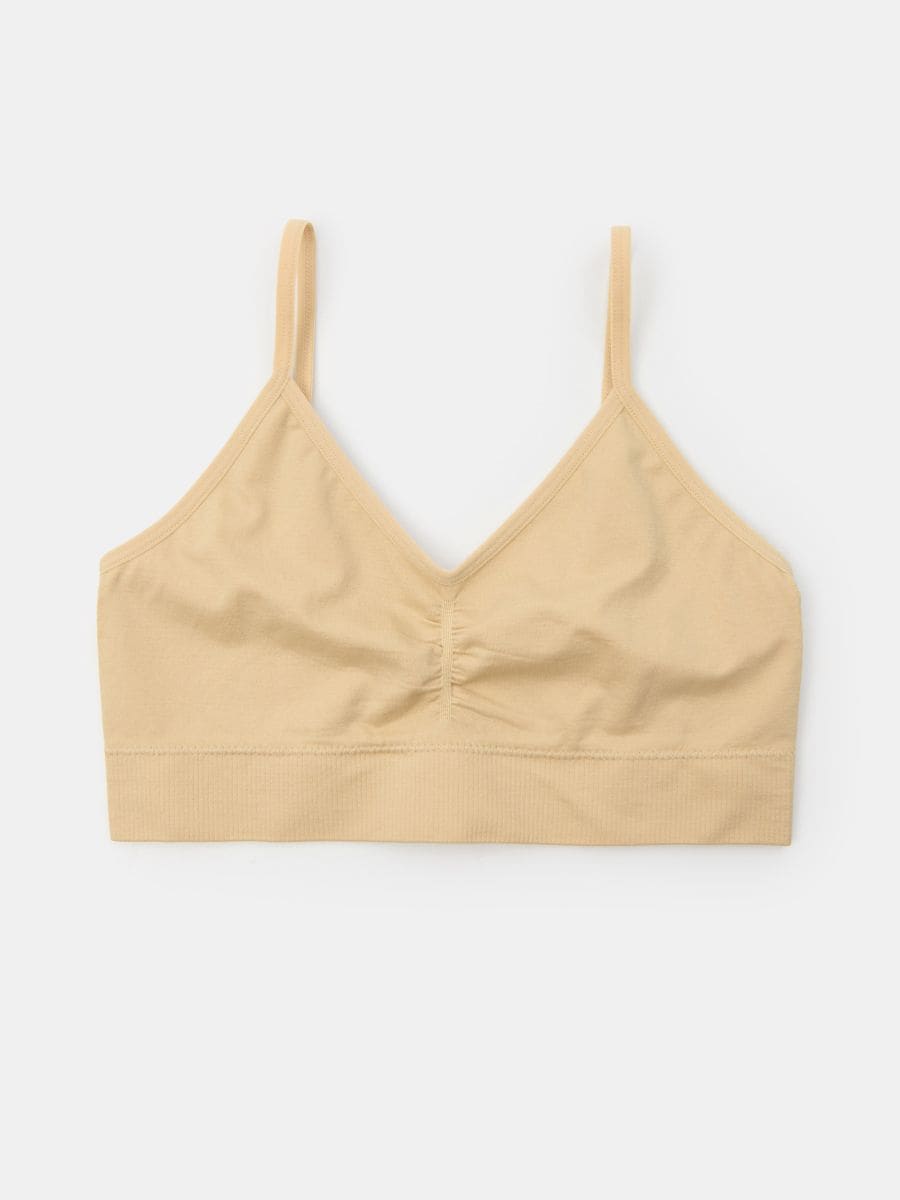 Grudnjak tipa top - boja kože - SINSAY
