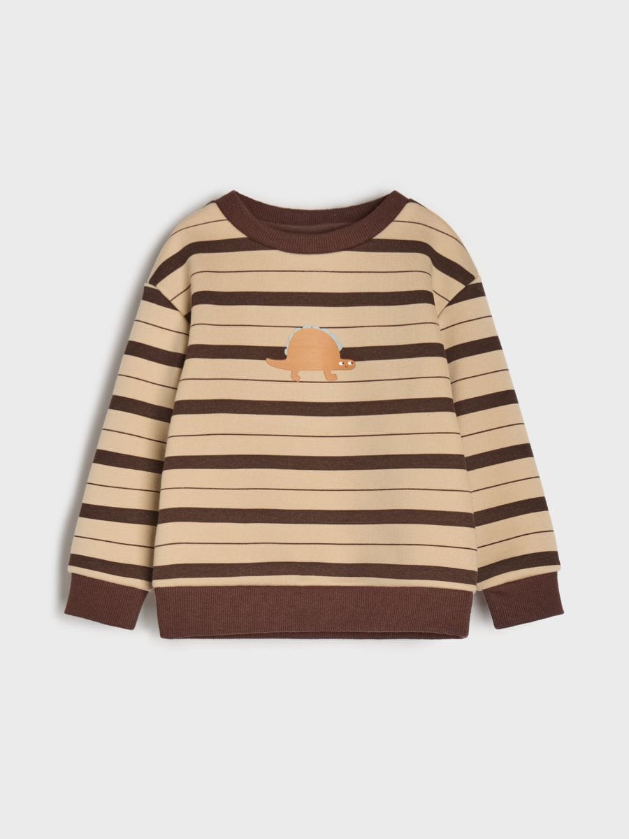 Pašiltintas džemperis su apvalia iškirpte - kūno - SINSAY