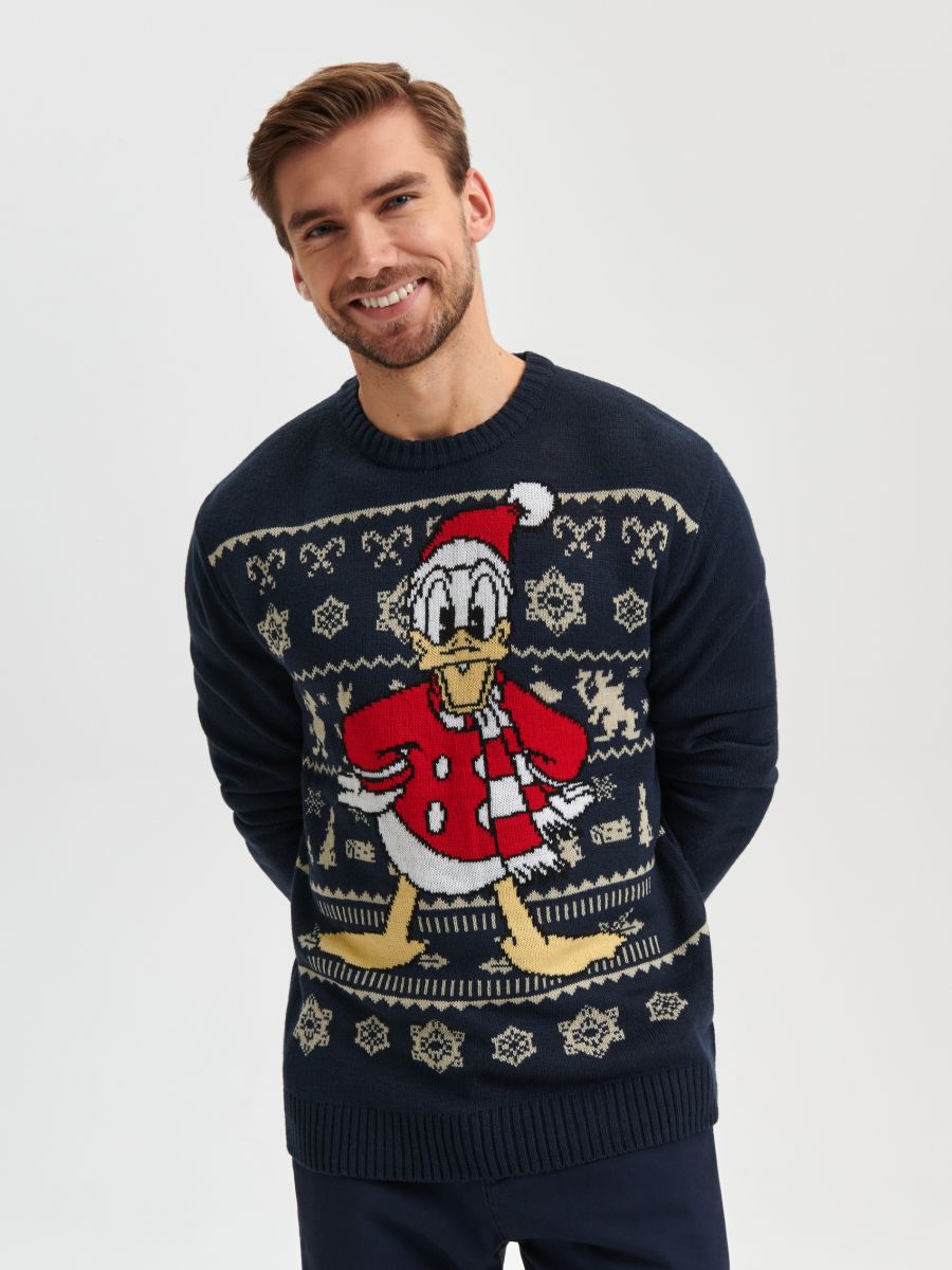 Пуловер Donald the Duck - нави - SINSAY