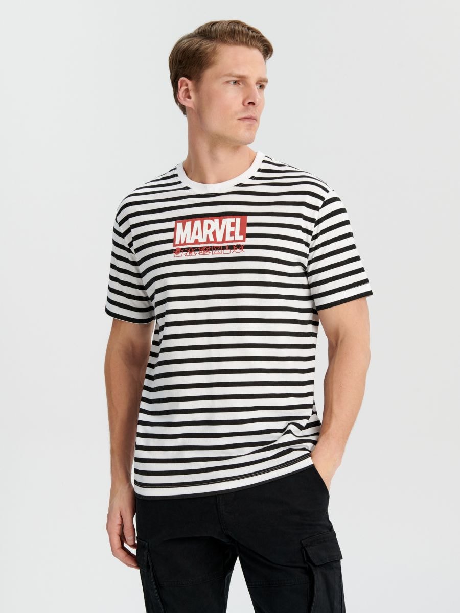 Tricou Marvel - alb - SINSAY