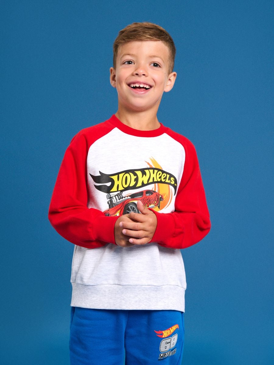 Bluza crewneck Hot Wheels - wielobarwny - SINSAY