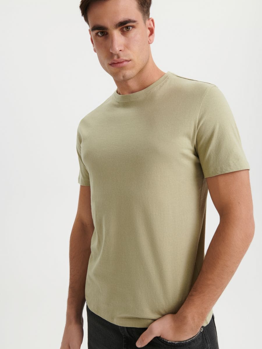 Тениска - светлозелено - SINSAY