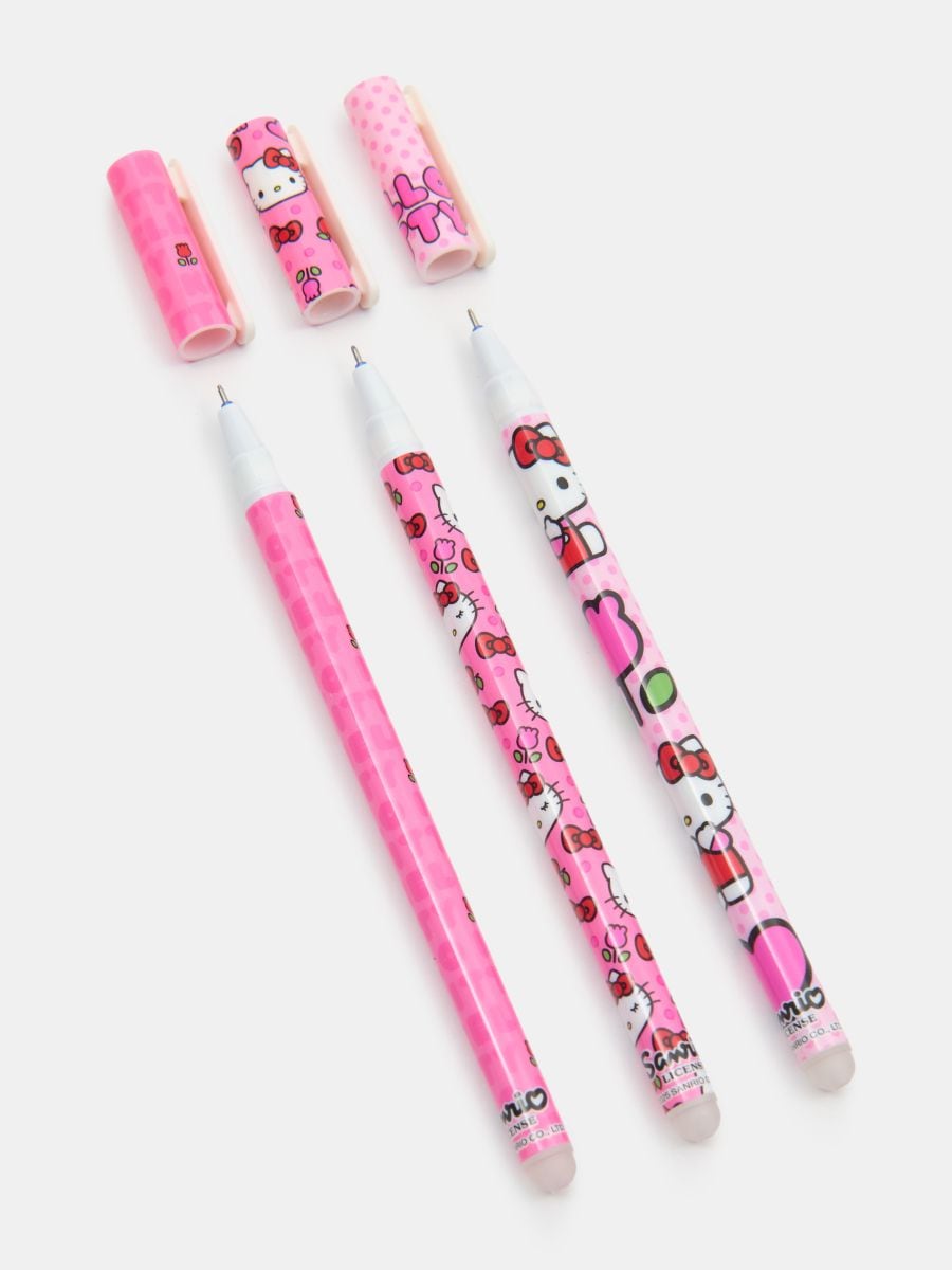 Stifte, 3er-Pack Hello Kitty - Pink - SINSAY