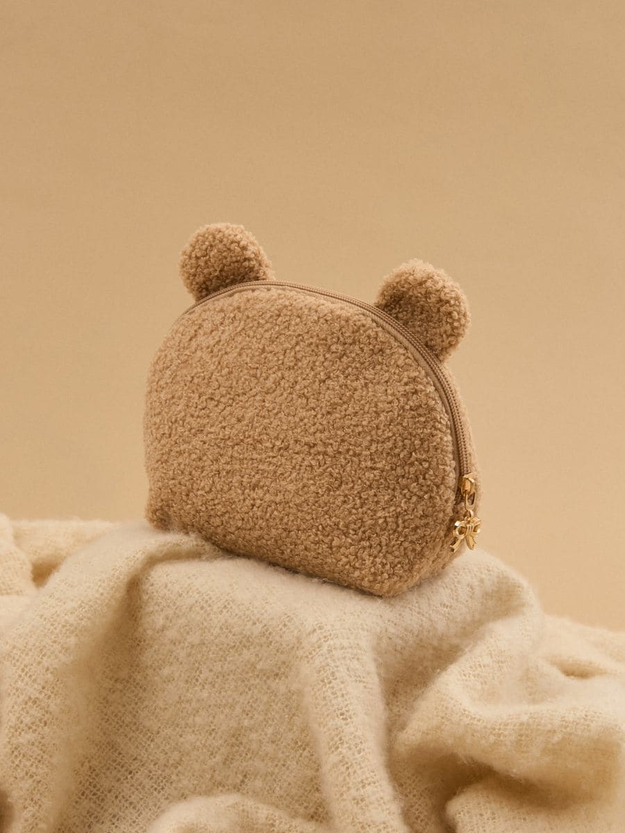 Козметична чантичка с уши - бежово - SINSAY