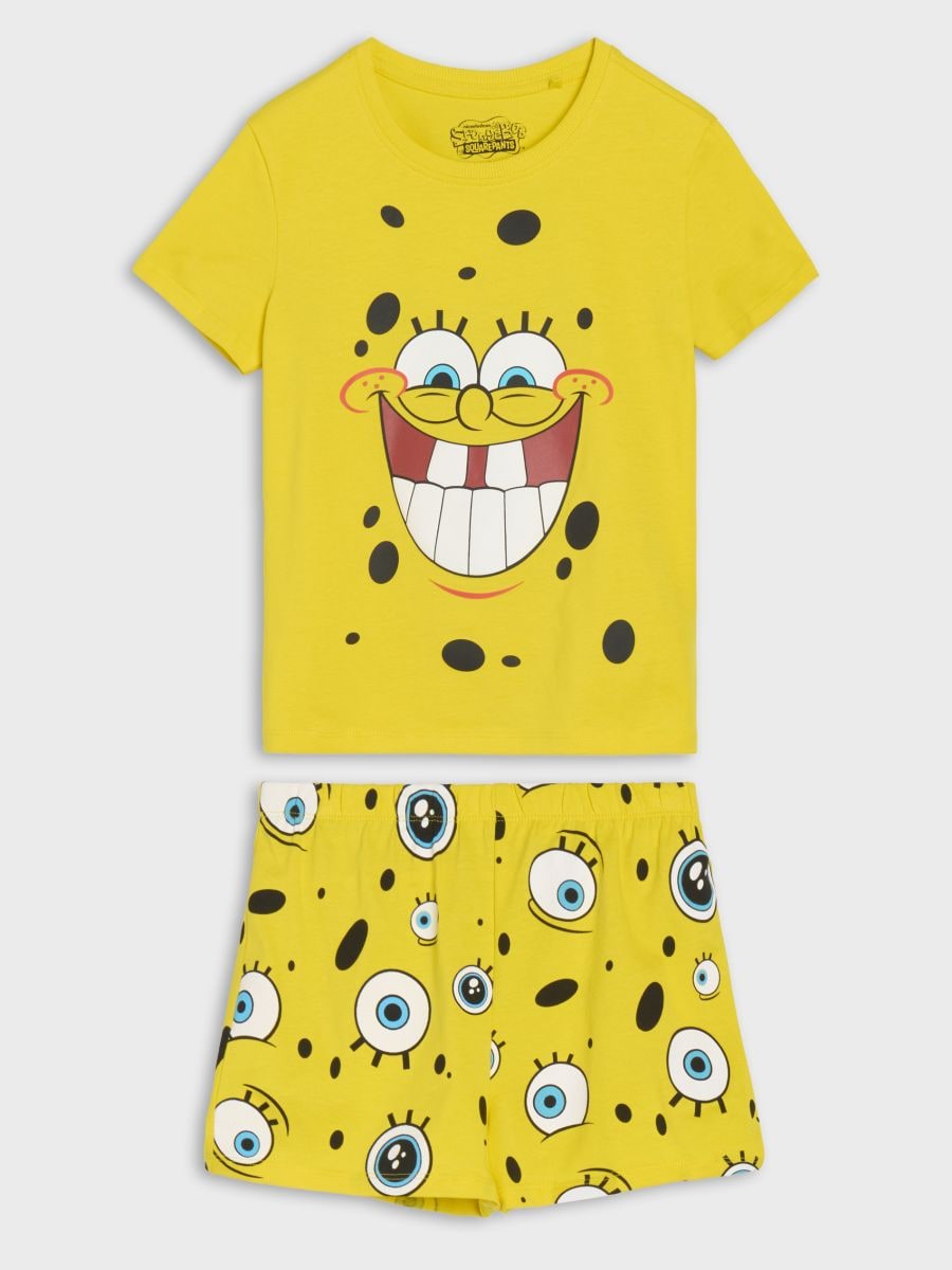 Dvoudílná pyžamová souprava SpongeBob - žlutá - SINSAY
