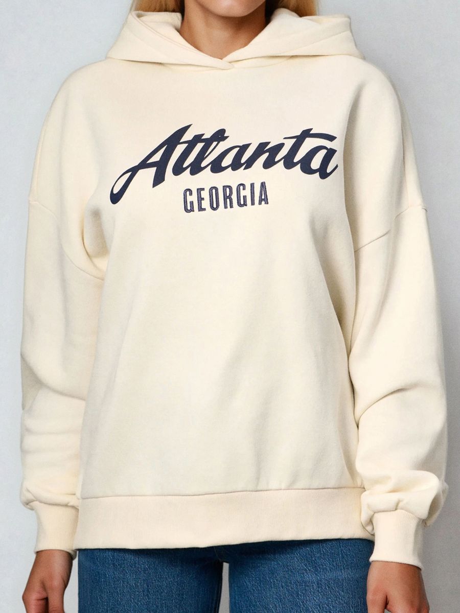 Dukserica s kapuljačom - krem - SINSAY