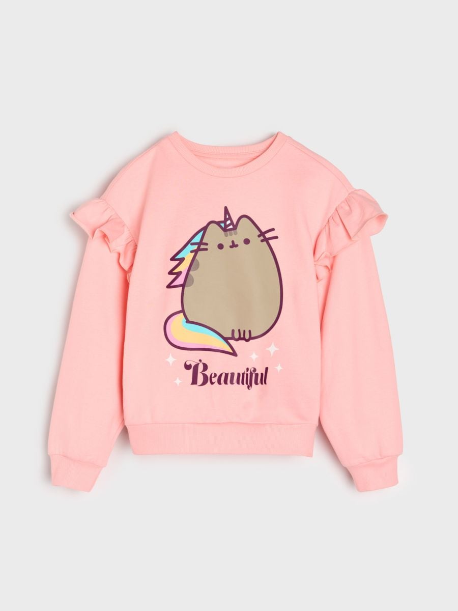 Bluza crewneck Pusheen the Cat - różowy - SINSAY