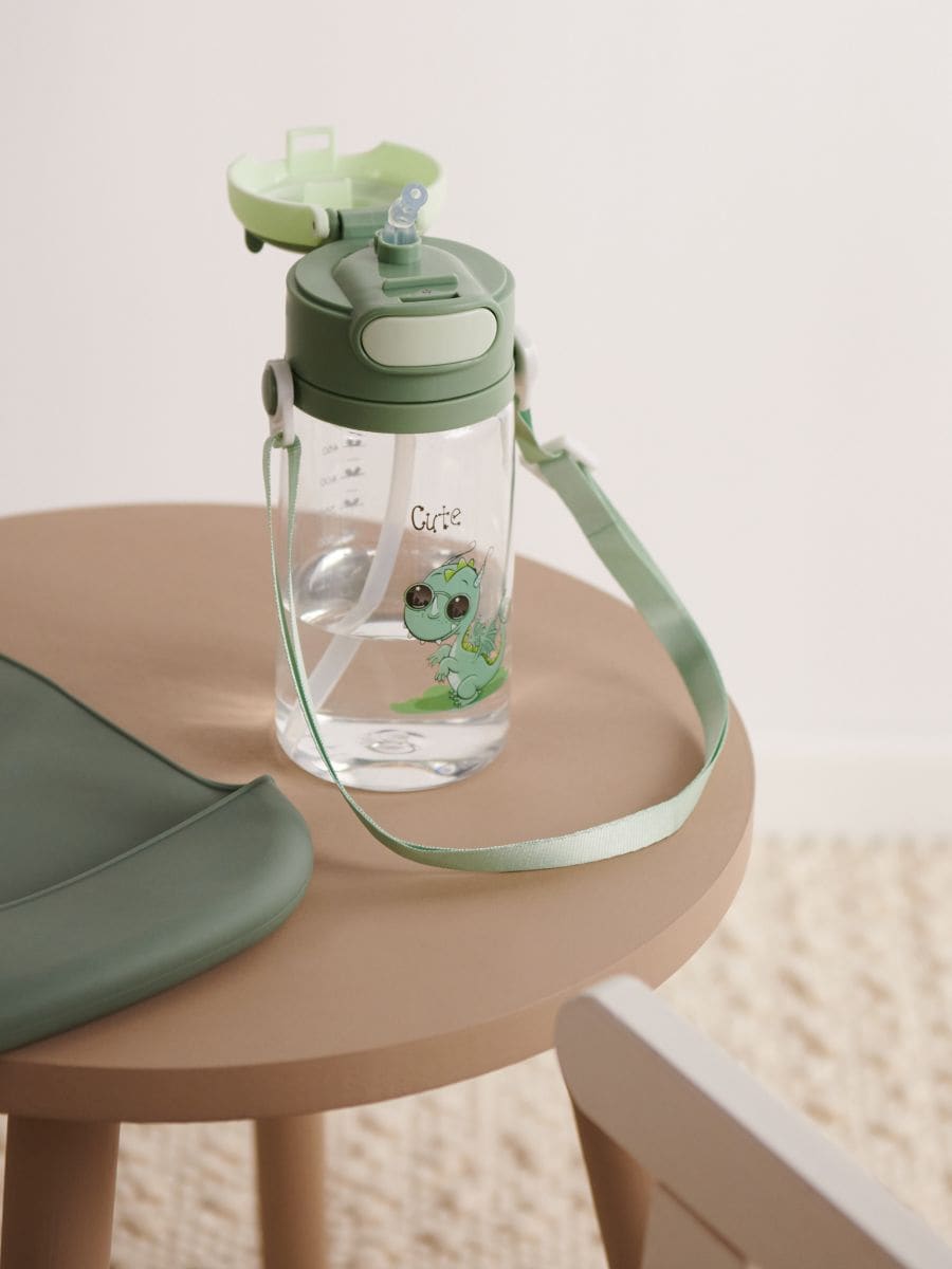 Пляшка для води - блідо-зелений - SINSAY