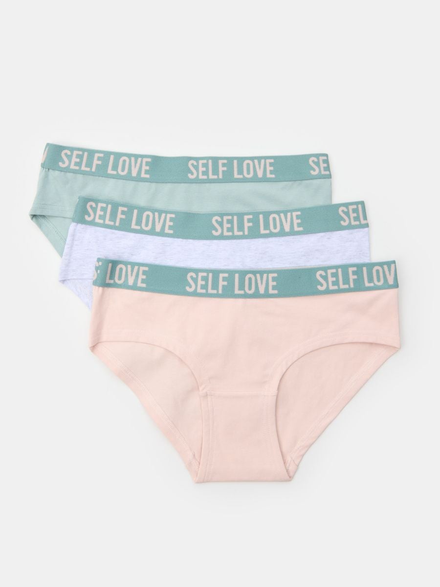 Set de 3 perechi de chiloți hipster - multicolor - SINSAY