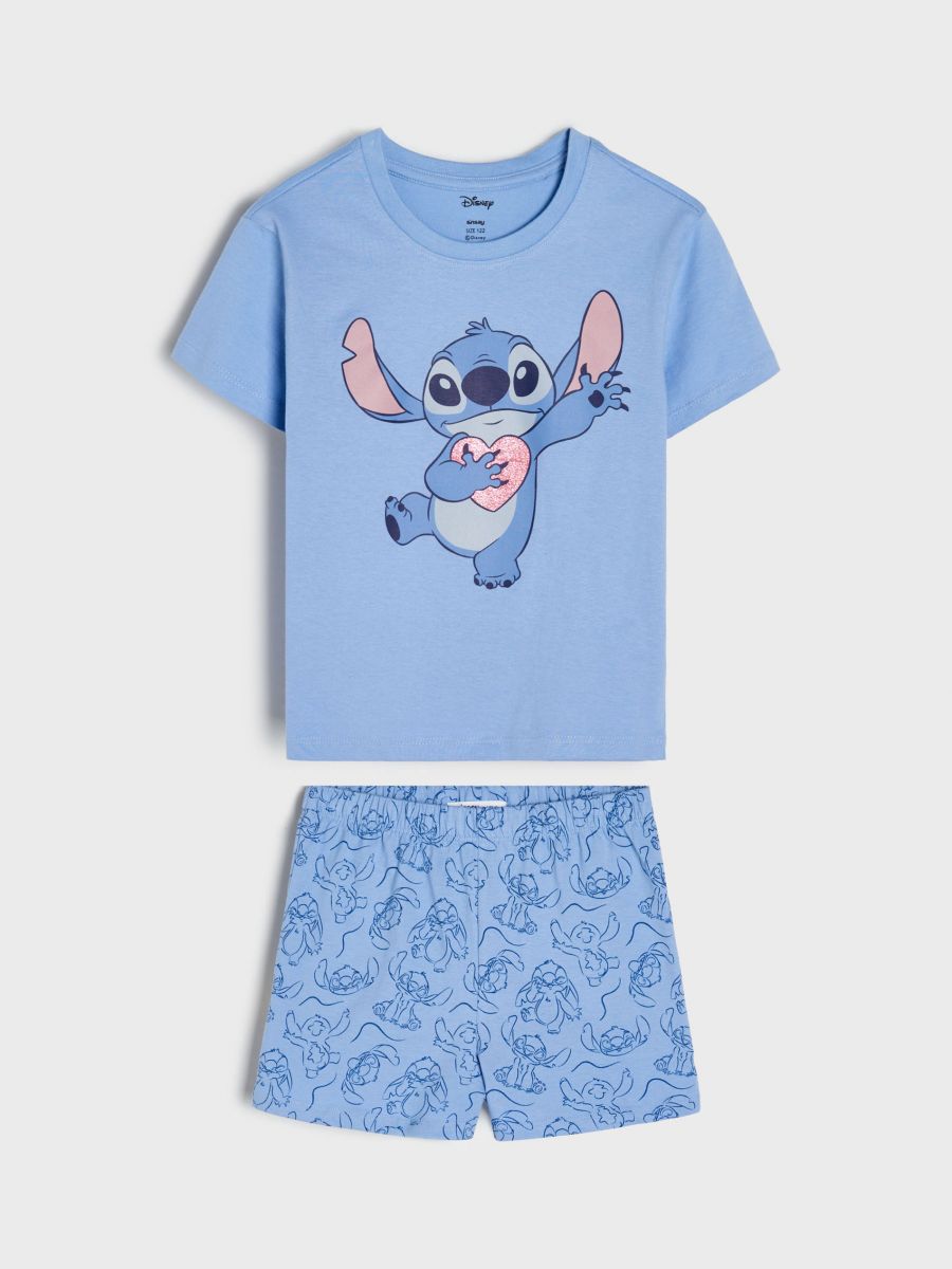 Piżama Stitch - niebieski - SINSAY