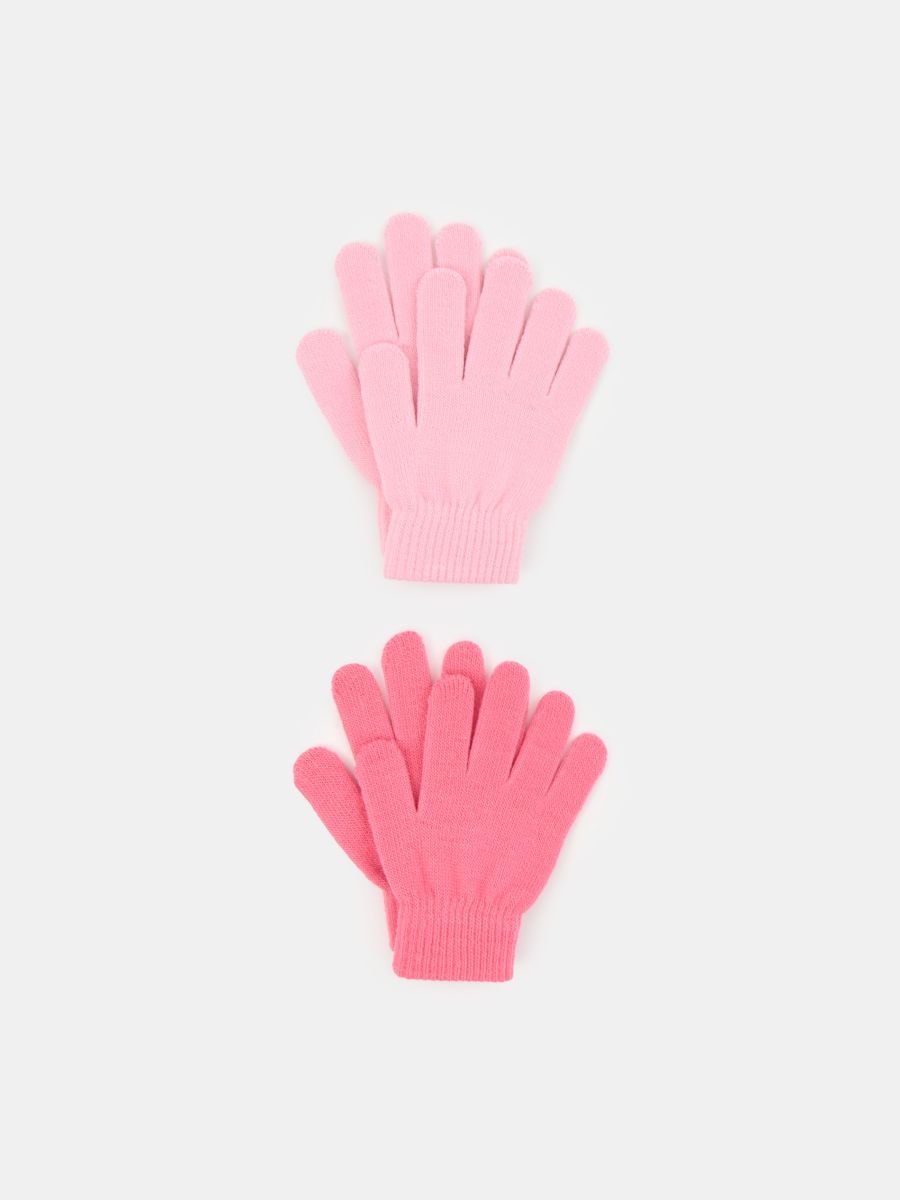 Rękawiczki 2 pack - różowy - SINSAY