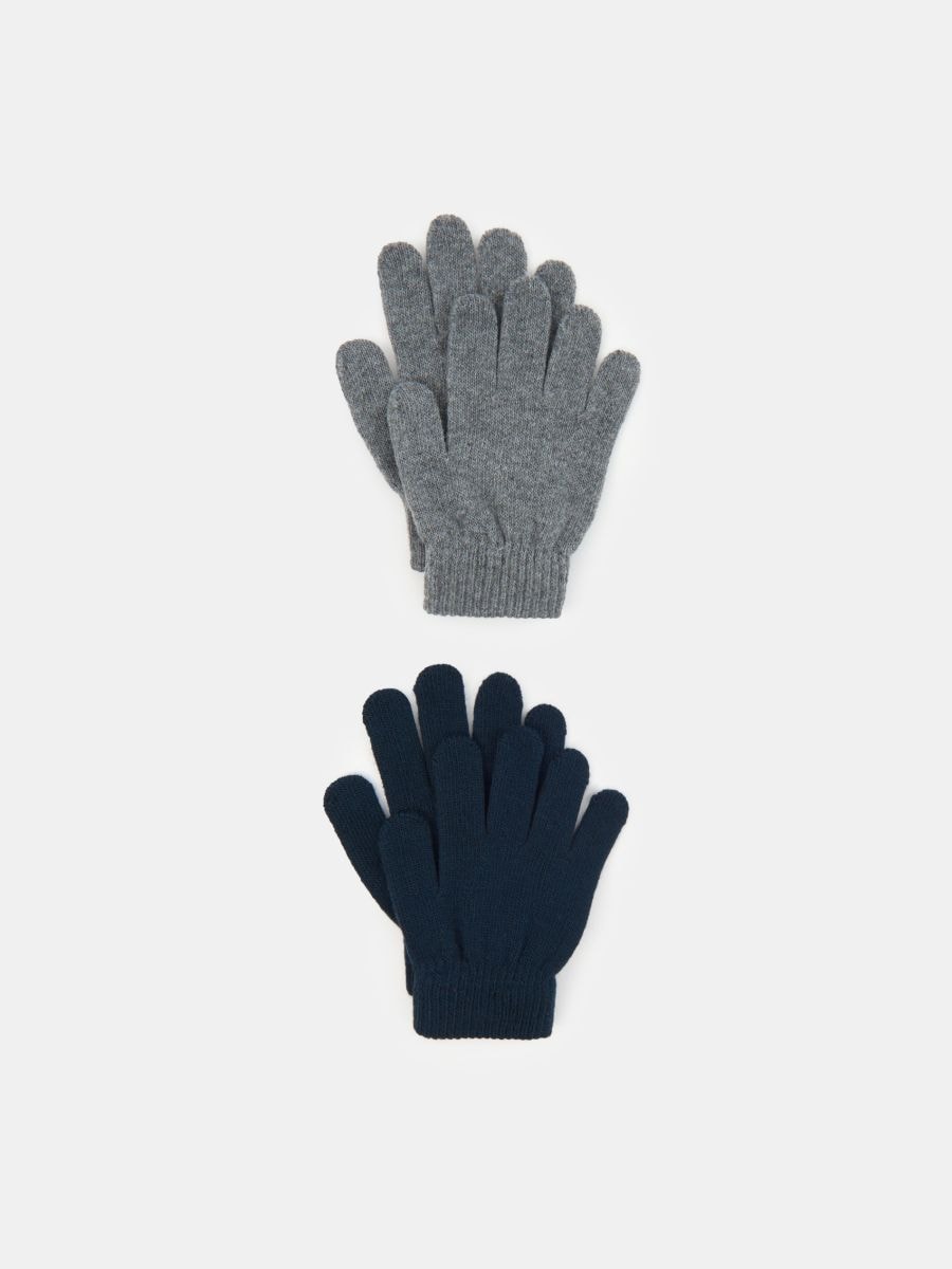 Rękawiczki 2 pack - szary - SINSAY