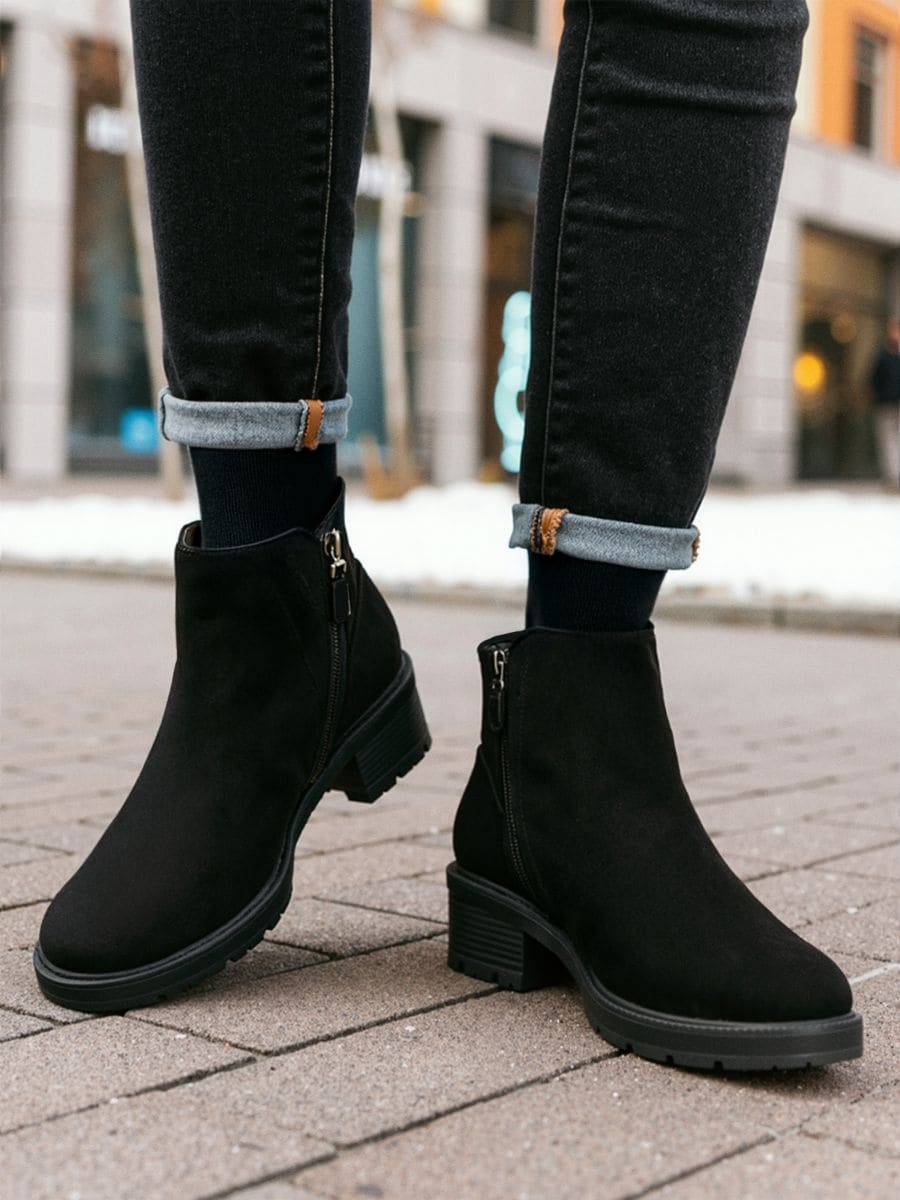 Kozačky - černá - SINSAY