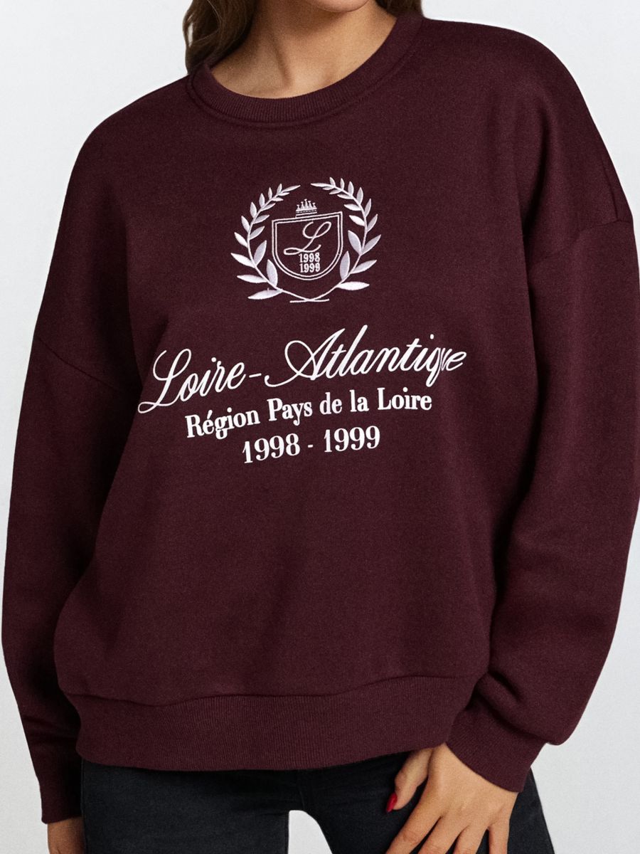 Bluza crewneck - czerwony - SINSAY
