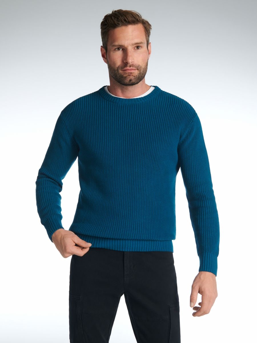 Sweter - niebieski - SINSAY