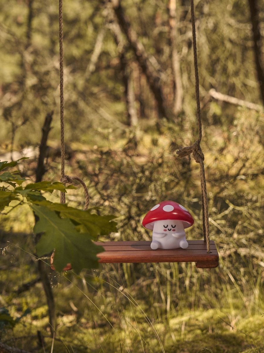 Лампа у формі гриба - червоний - SINSAY