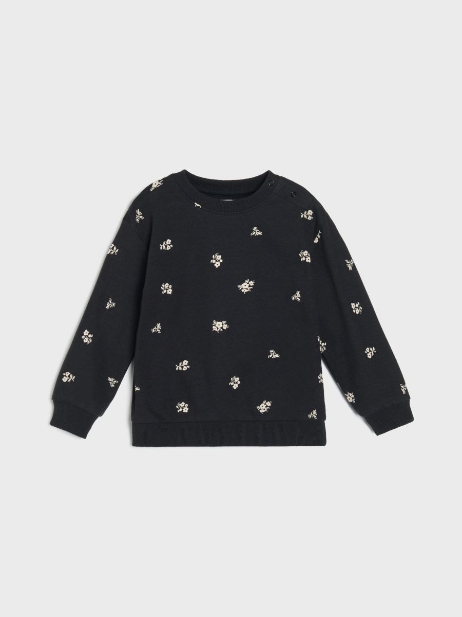Crewneck-Sweatshirt - Schwarz - SINSAY