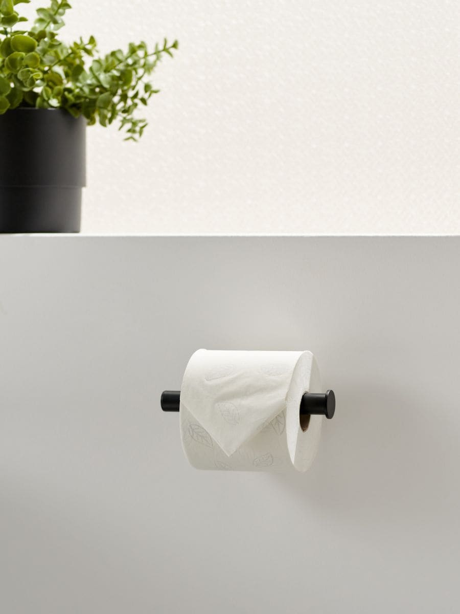 Uchwyt na papier toaletowy - czarny - SINSAY
