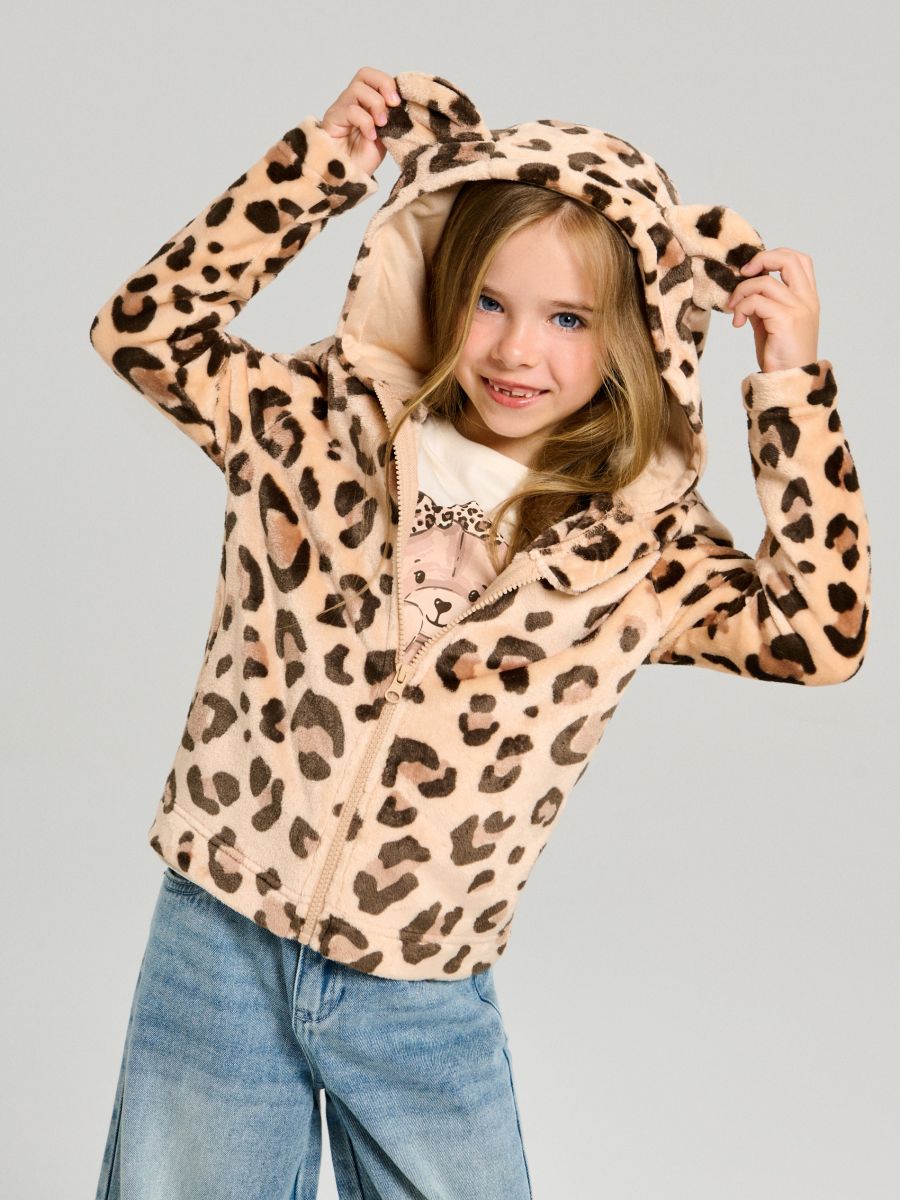 Bluza zip hoodie - wielobarwny - SINSAY