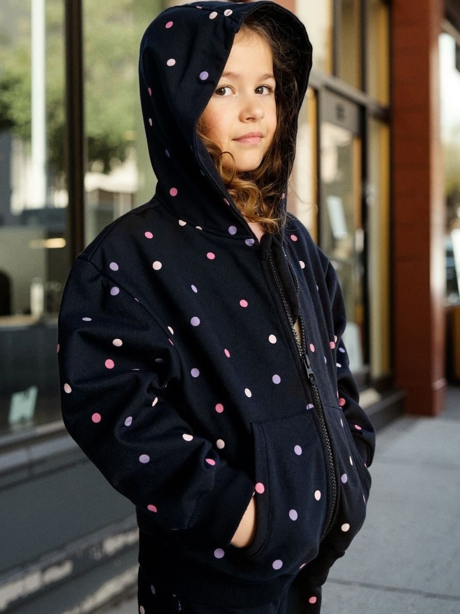 Hanorac tip hoodie - negru - SINSAY