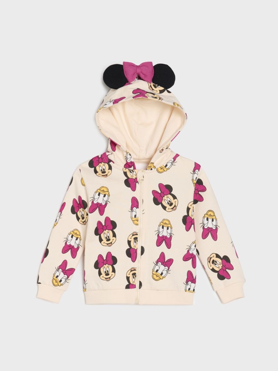 Halenka se zipy Minnie - krémová - SINSAY