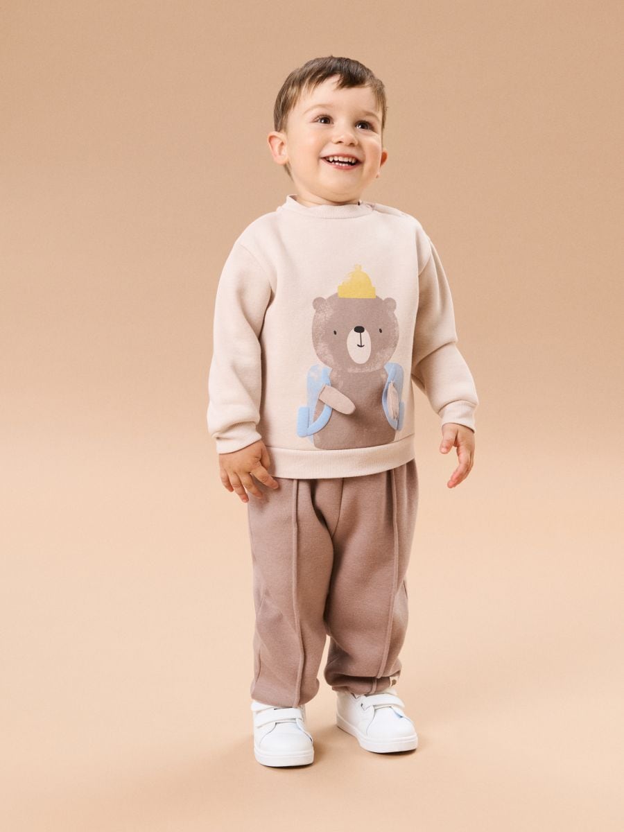 Obele jogger pantalone - smeđe - SINSAY