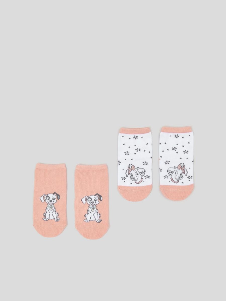 Confezione da 2 paia di calze Disney - rosa pastello - SINSAY