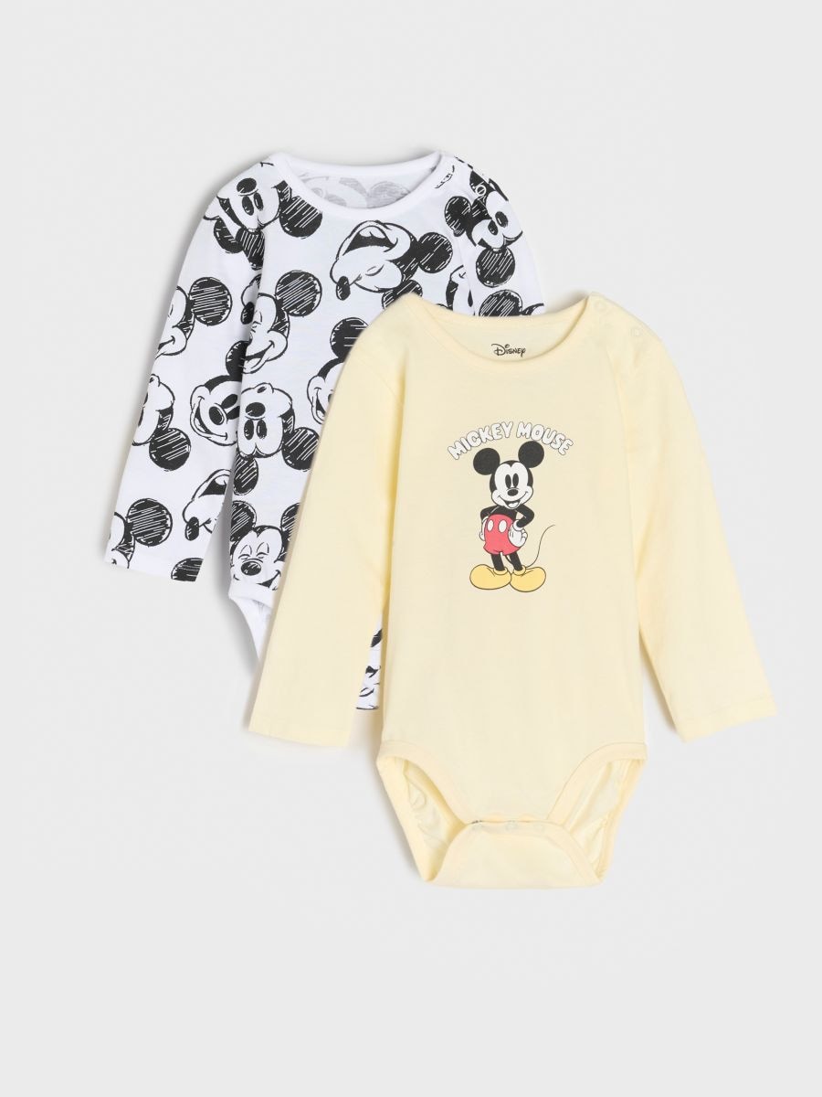 Bodi Mickey Mouse 2 pack - krema - SINSAY