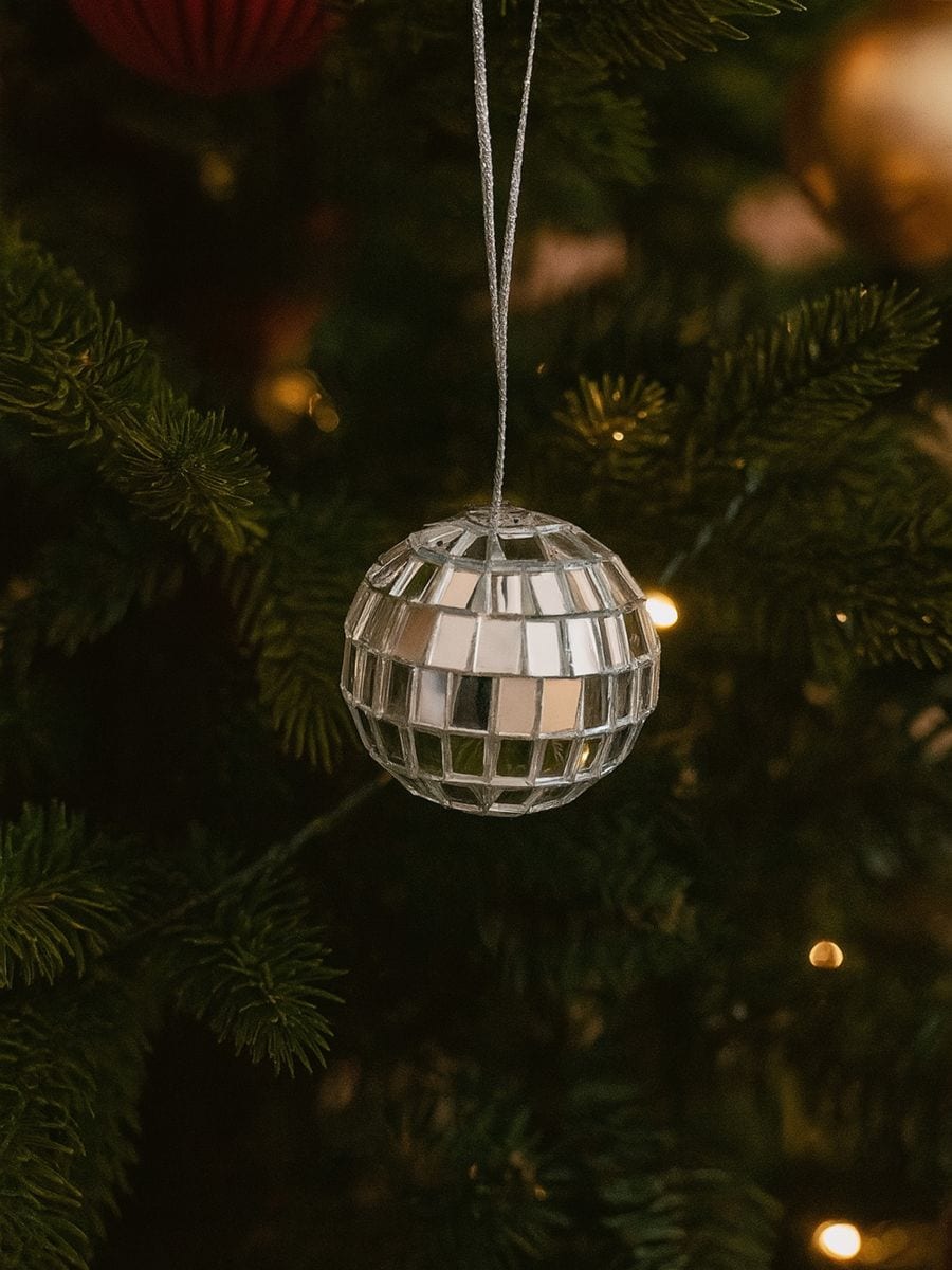 Set od 24 božićnih kuglica - srebrno - SINSAY