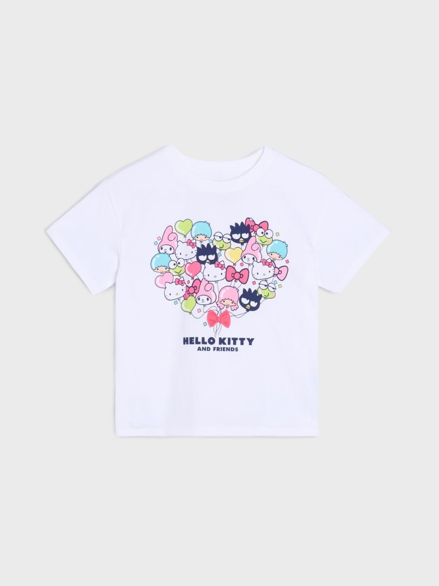 Marškinėliai Hello Kitty - balta - SINSAY