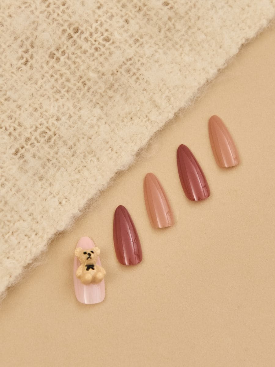 Priklijuojami nagai 24 pack - tamsiai ruda - SINSAY