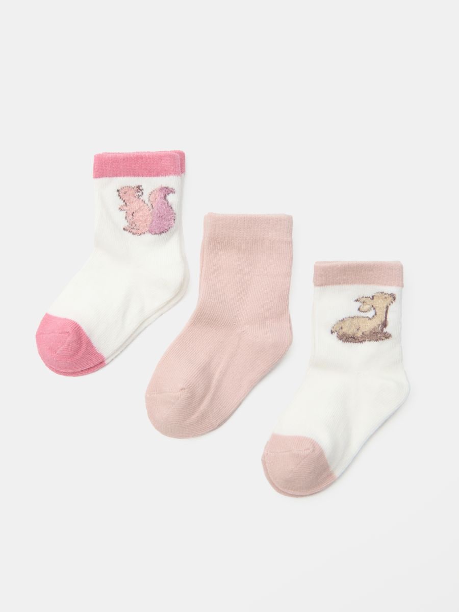 Set de 3 perechi de șosete pentru bebeluși - multicolor - SINSAY