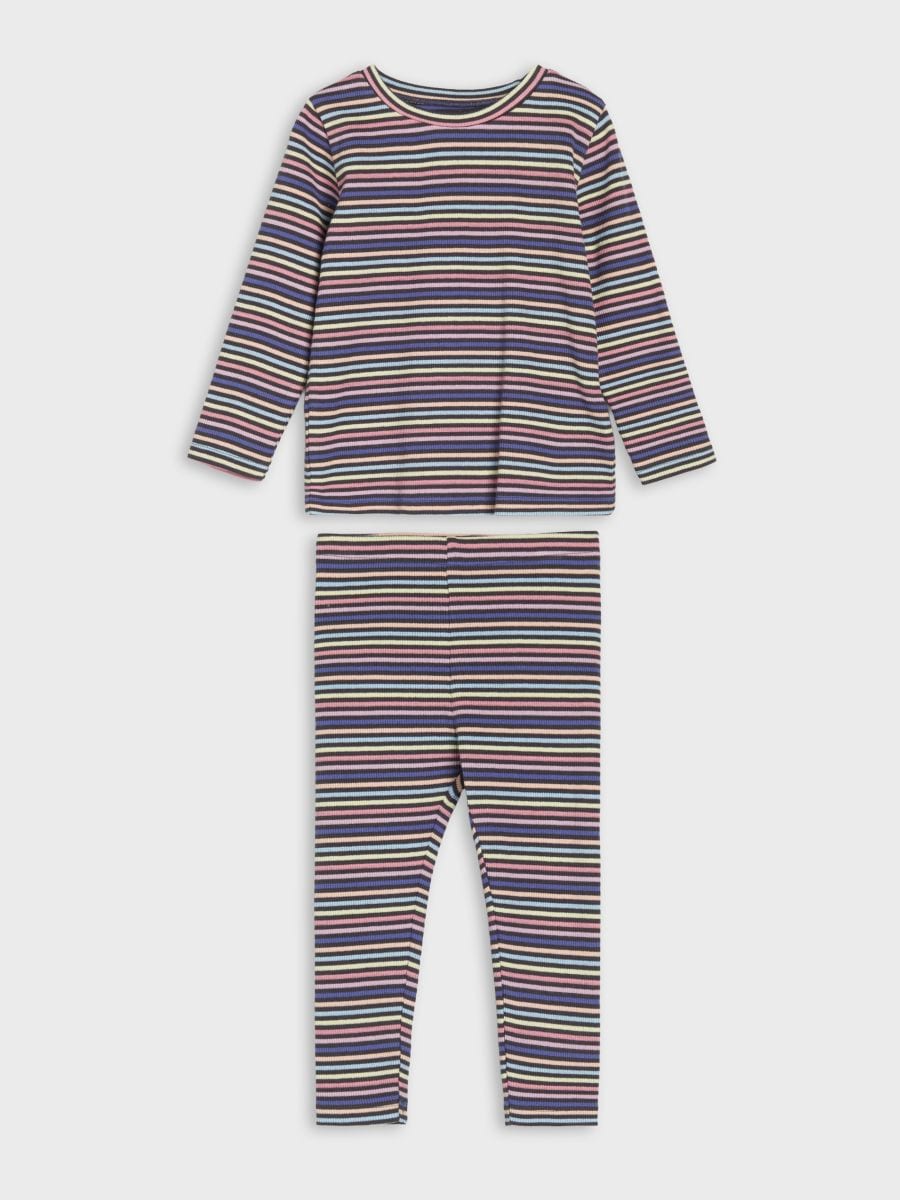 Komplekt paksemast kudumkangast: särk ja püksid - mitmevärviline - SINSAY